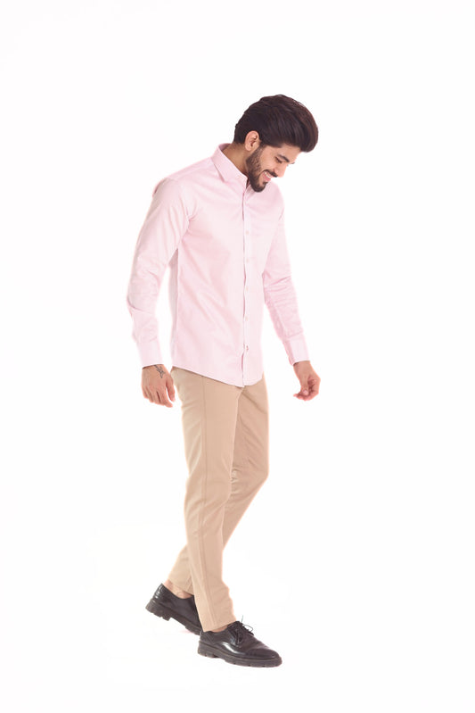 Men's Solid Shirt - Pink