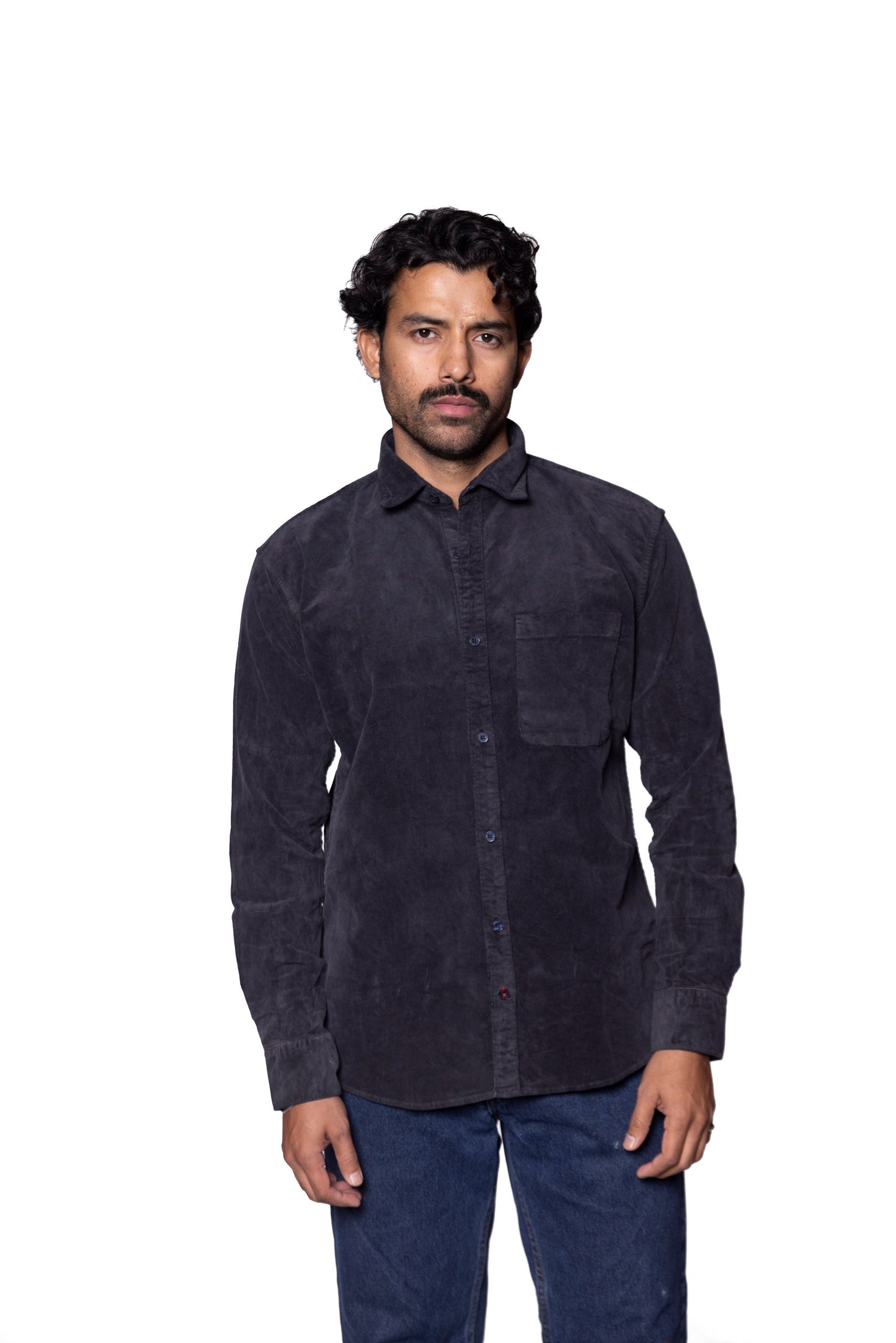 Charcoal Corduroy Shirt