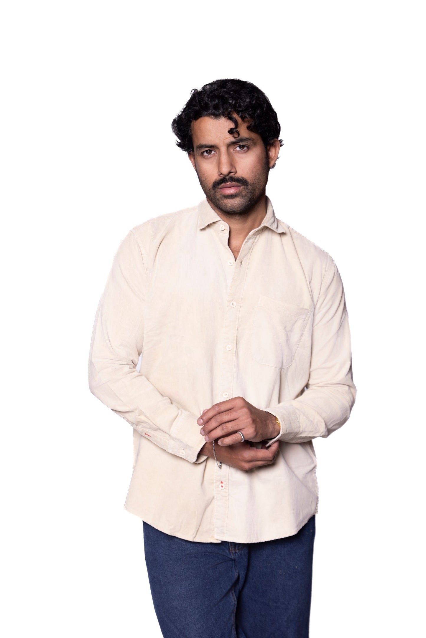 Cream Corduroy Shirt