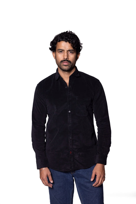 Black Corduroy Shirt