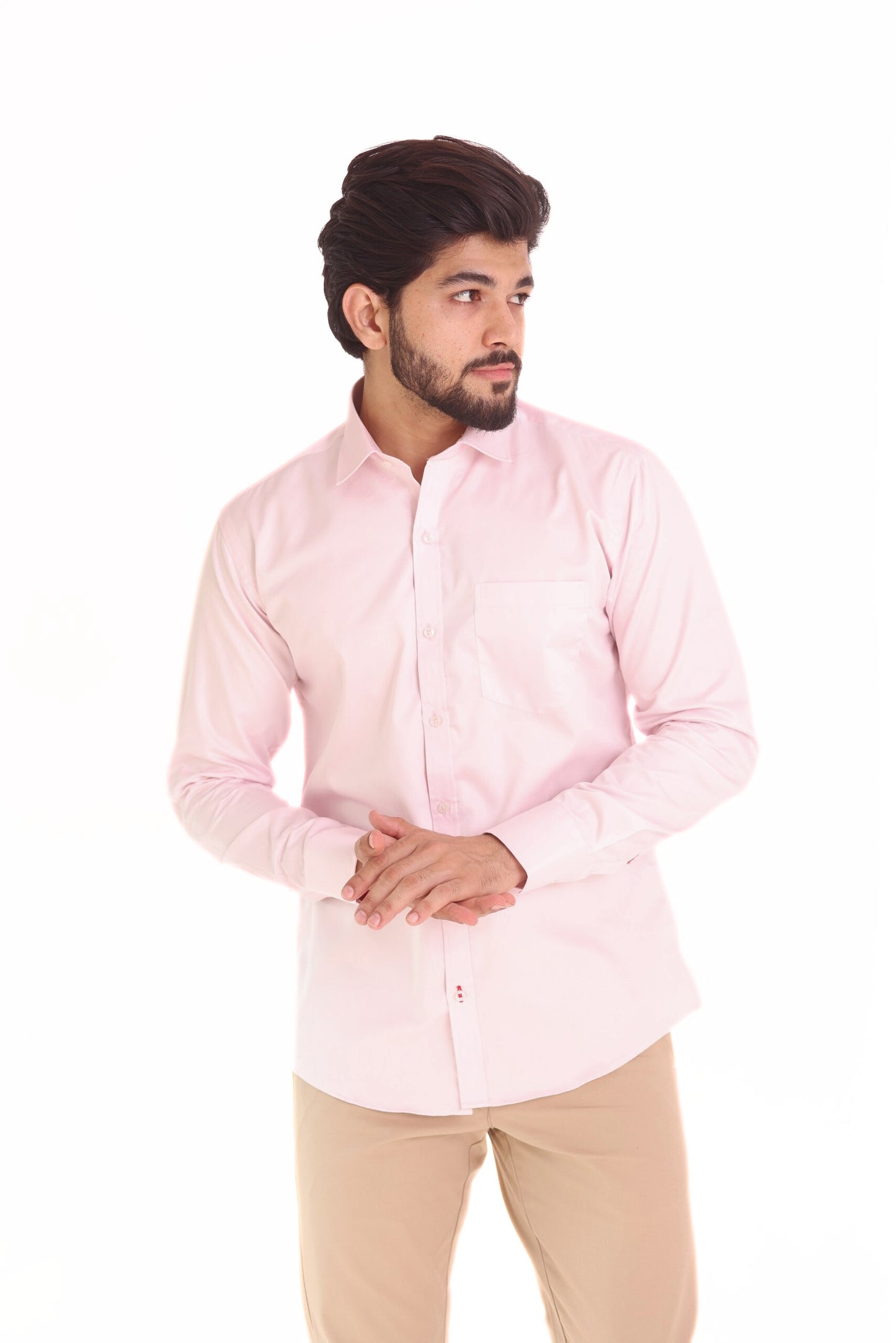 Men's Solid Shirt - Pink