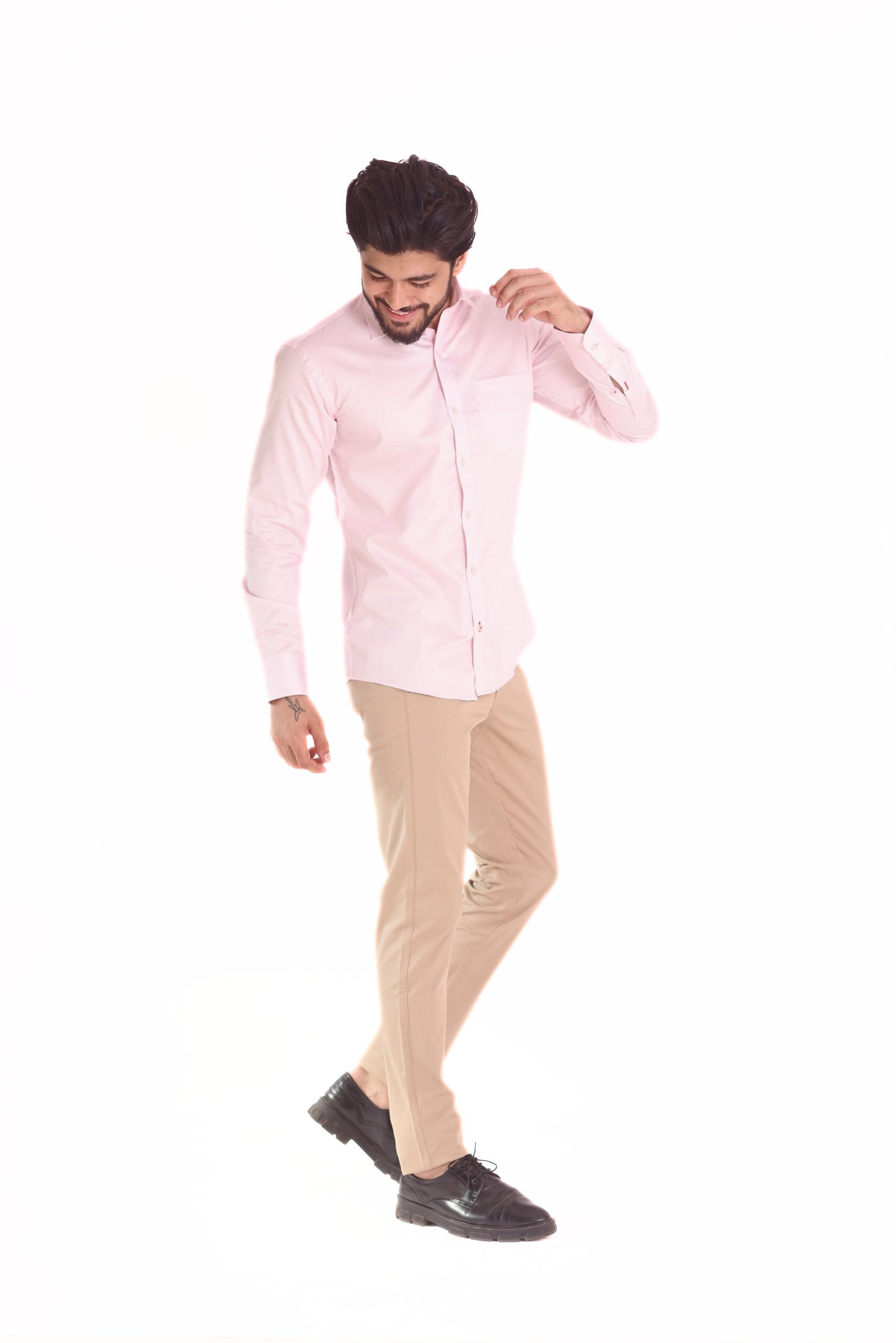 Men's Solid Shirt - Pink