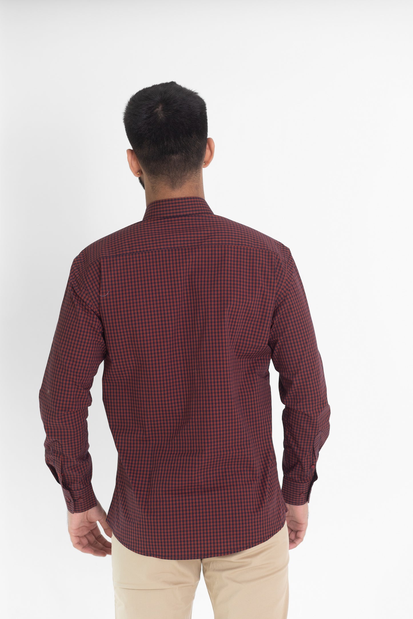 Maroon Checks Shirt