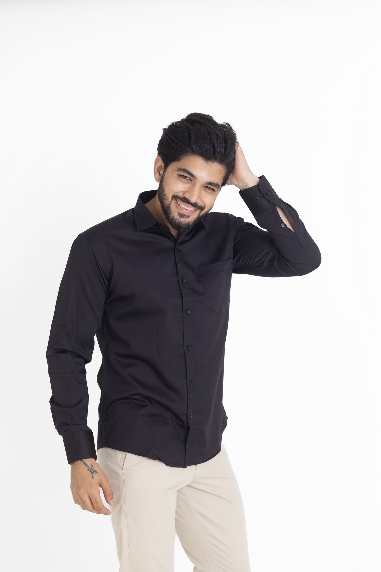 Black Solid Shirt