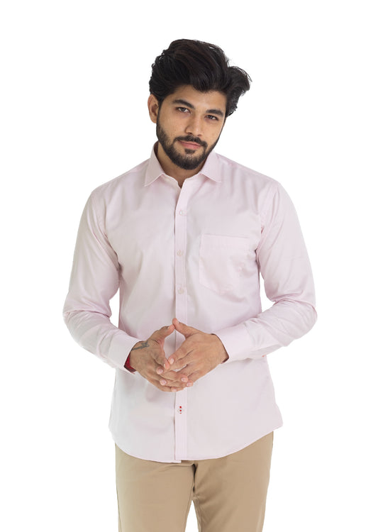 Men's Solid Shirt - Light Pink