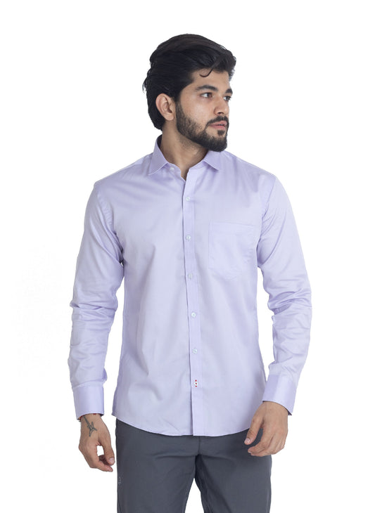 Men's Solid Shirt - Purple