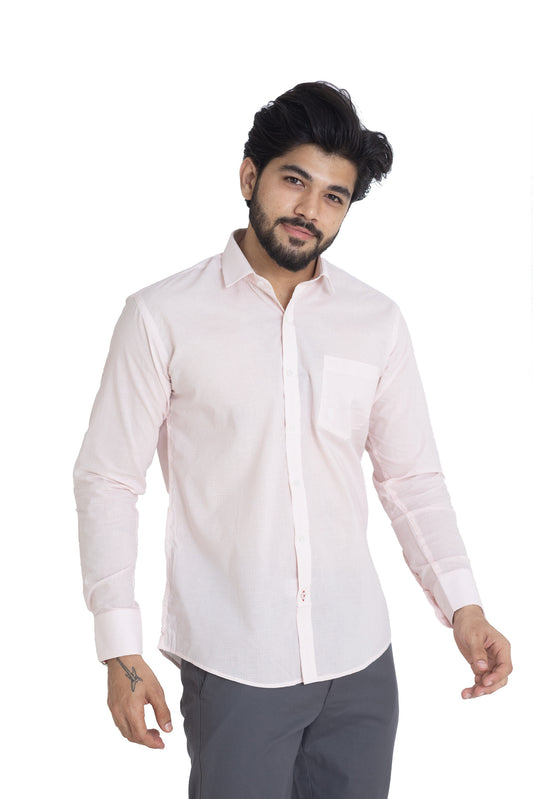 Pink & White Printed Shirt