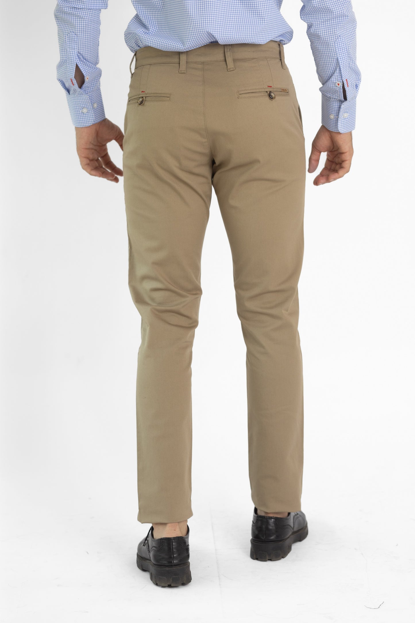 Solid Cotton Trouser - Beige