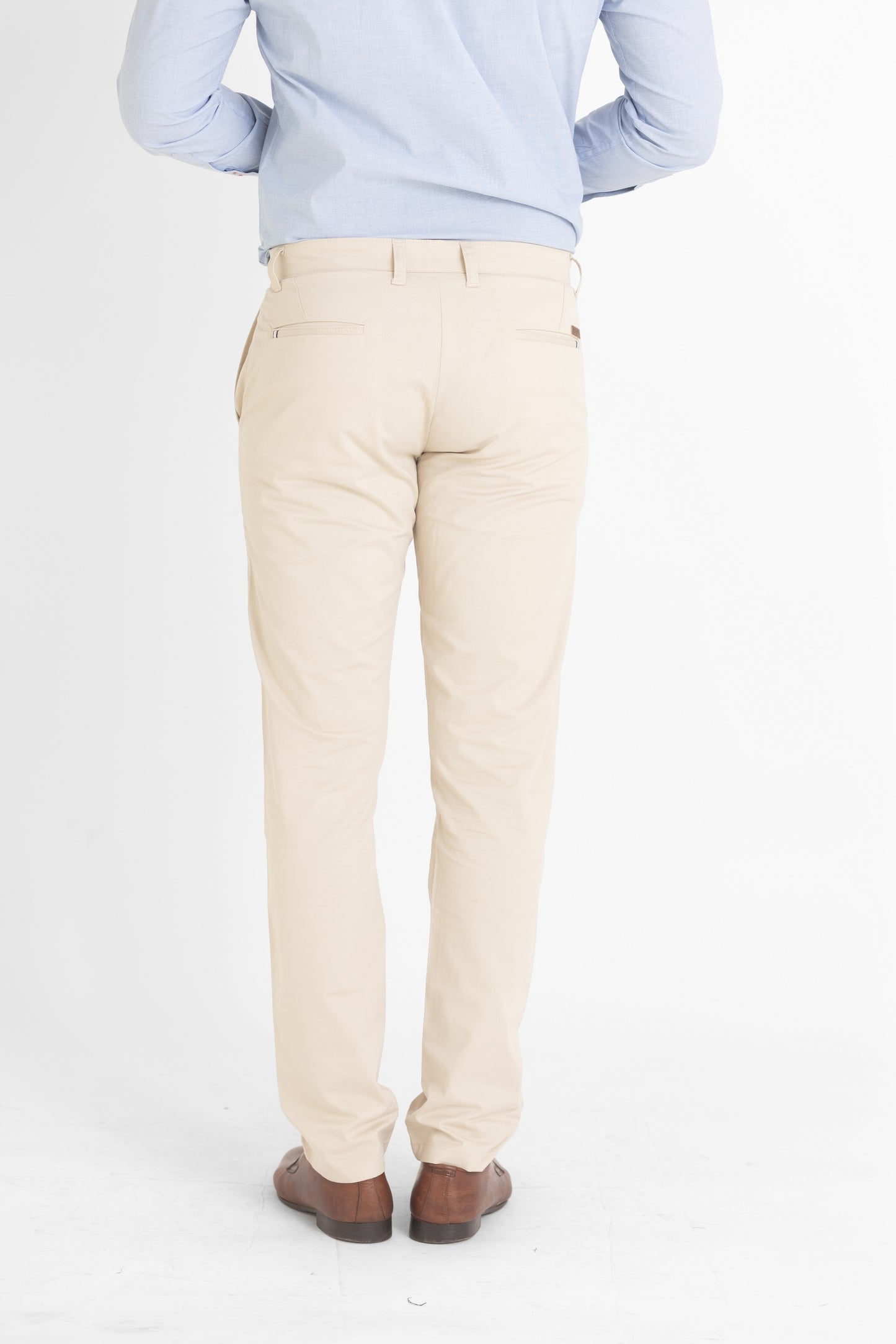 Solid Cotton Trouser- Cream