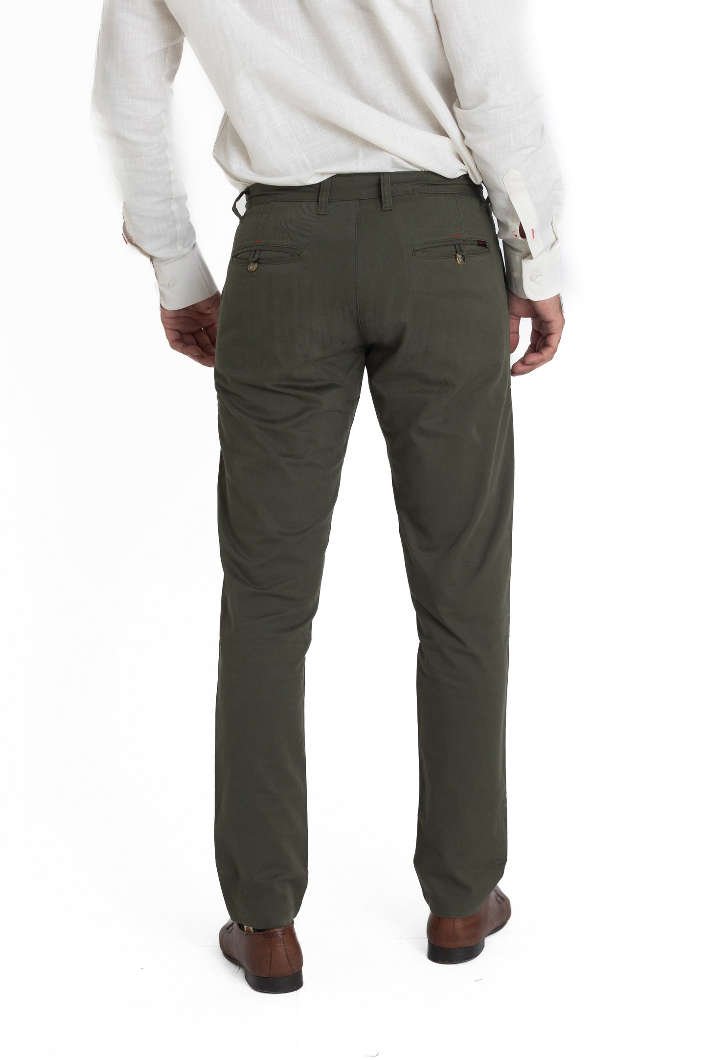 Solid Cotton Trouser- Green