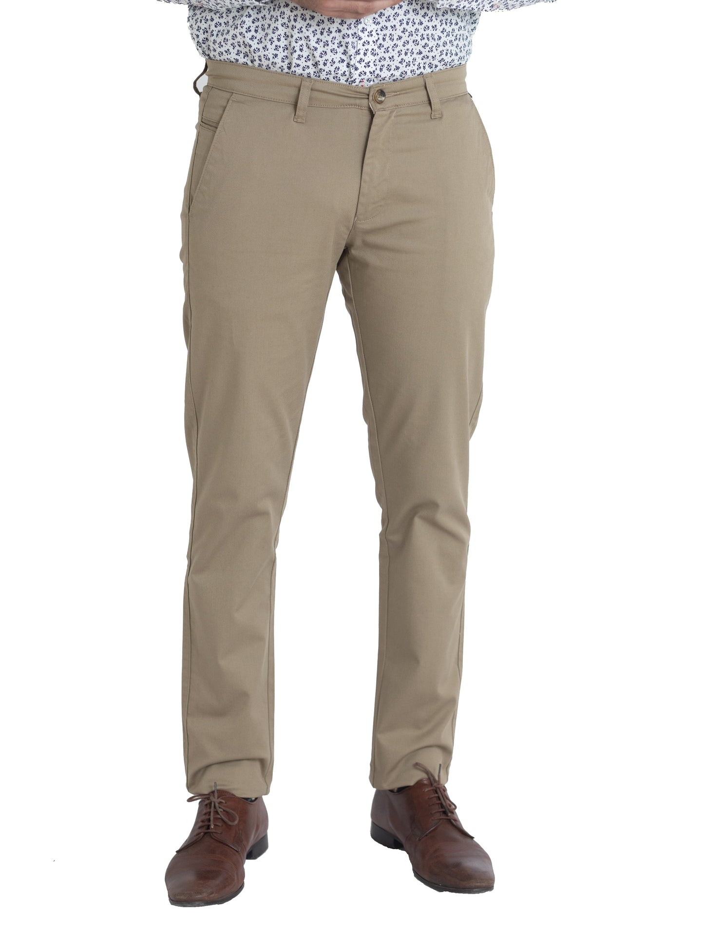 Solid Cotton Trouser- Khakhi