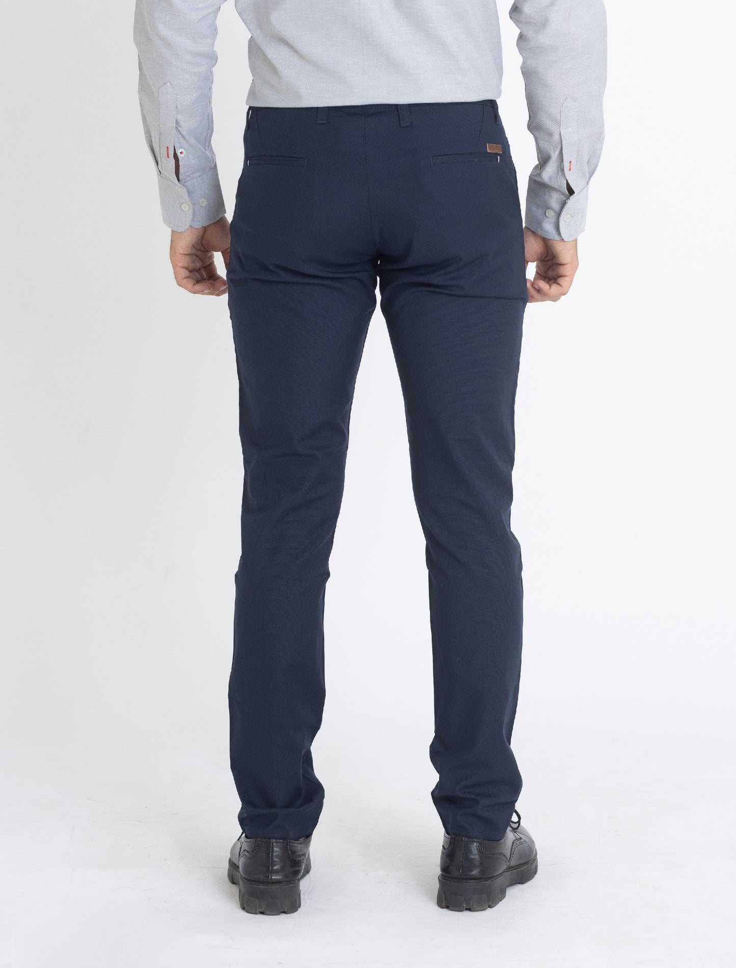 Solid Cotton Trouser- Navy Blue